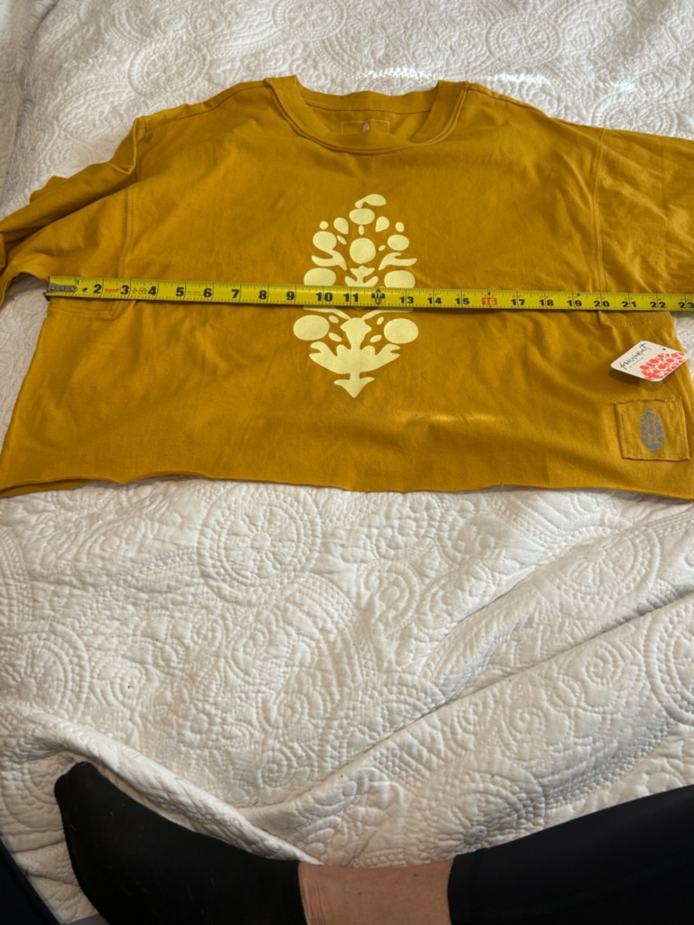 FP Movement by Free People Mustard Yellow Graphic Crew Tee - Picture 7 of 9